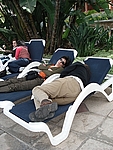 Emma and Don having a hard time after lunch!! 