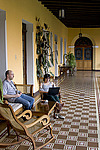 Dave Bauer and Emmanuelle Raffenne enjoying the Hotel Aurora